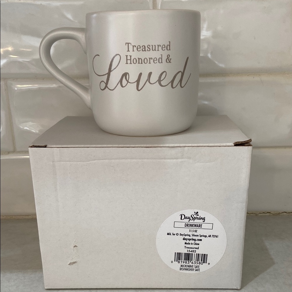 Inspirational white mug. New!